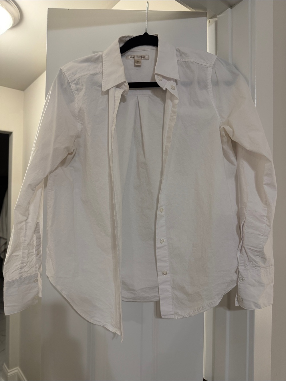 Banana Republic White Cotton Shirt